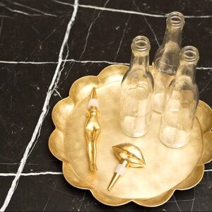 RARE discontinued Kelly Wearstler Botanical Tray in Brass